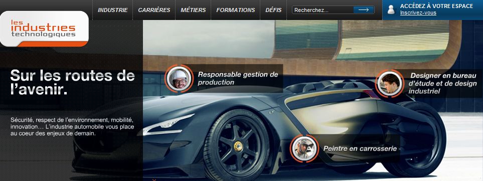 Les industries technologiques - site web