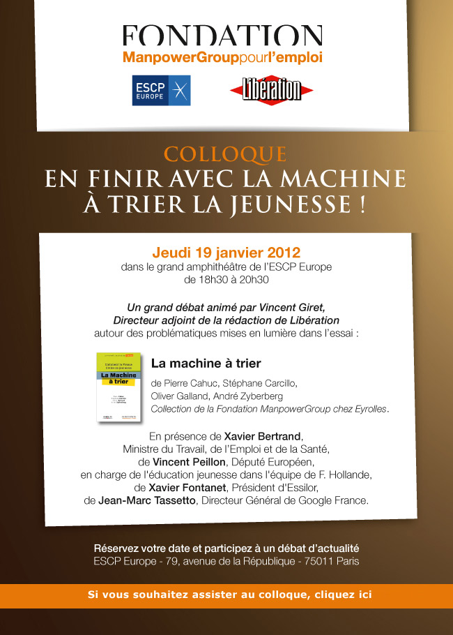 Invitation-colloque-19 janvier- EnfiniraveclaMachineatrier-FondationManpowerGroup-Liberation