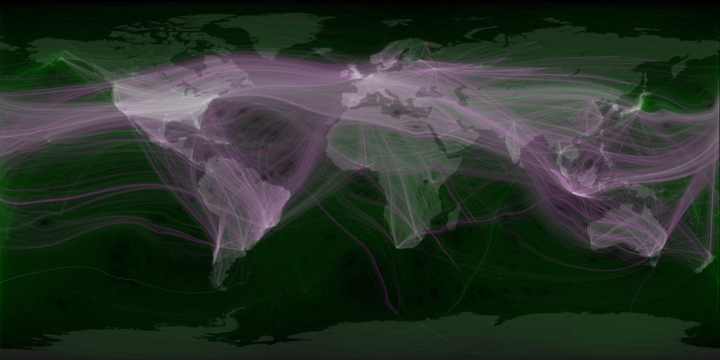Carte mondiale des Tweets