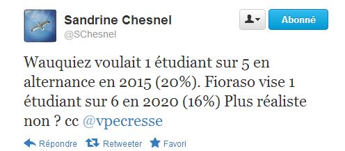 1 étudiant sur 6 en alternance d'ici 2020 ?