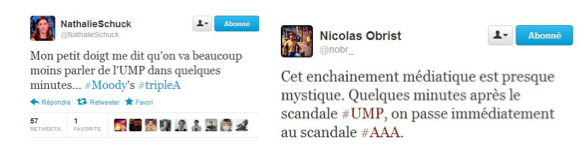 De l'UMP au AAA : la conversation sur Twitter