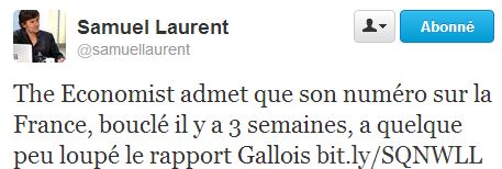 The Economist - Tweet SLaurent