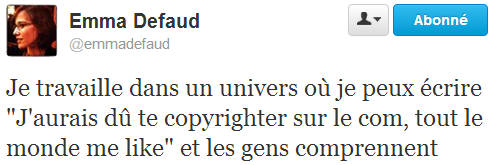 Tweet novlangue Defaud