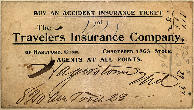 assurance ticket vintage ancienne
