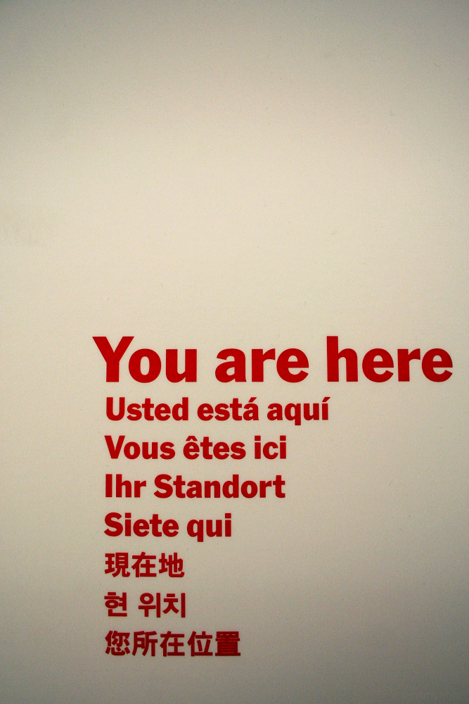 You are here sign