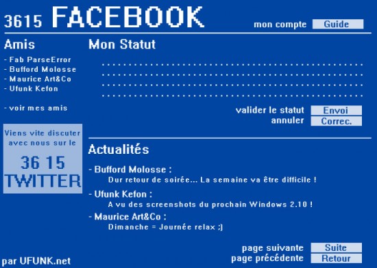 Fcebook-minitel