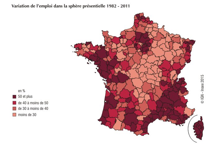 La sphère présentielle en augmentation générale, mais à des rythmes variable