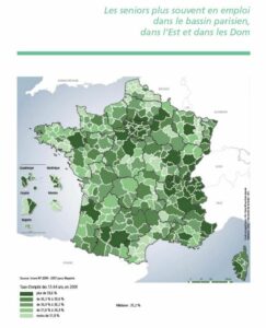 Carte - Chômage des seniors